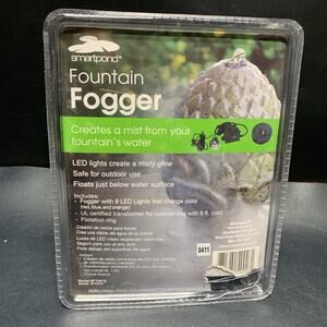 Smartpond Fountain Fogger #FTNFG, 9 LEDs Color Changing, Floating Ring, 6ft Cord